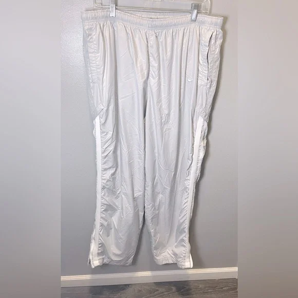 Nike | Pants | Nike Mens Vintage Gray White Windbreaker Pants 9s